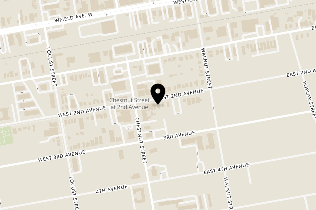 Map showing the location of Cool Runnings Cuisine Roselle on 118 E 2nd Ave in Roselle